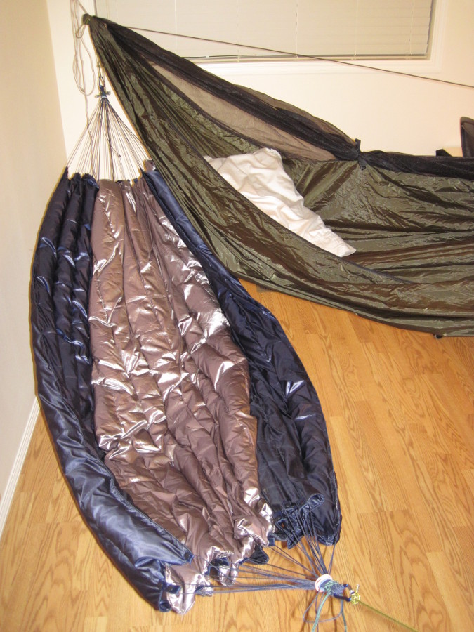 Triple layer Winter mode, ready to hang.