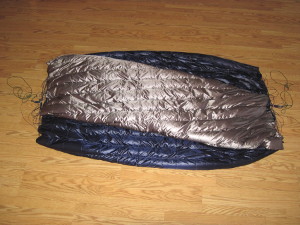 Finished GEMINI quilt with triple-layer sash.