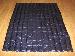 Rip out all of the short seams leaving long baffles.